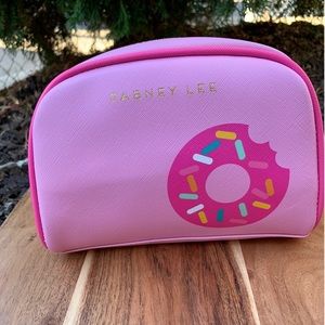 Dabney Lee donuts Print Cosmetic Case pink